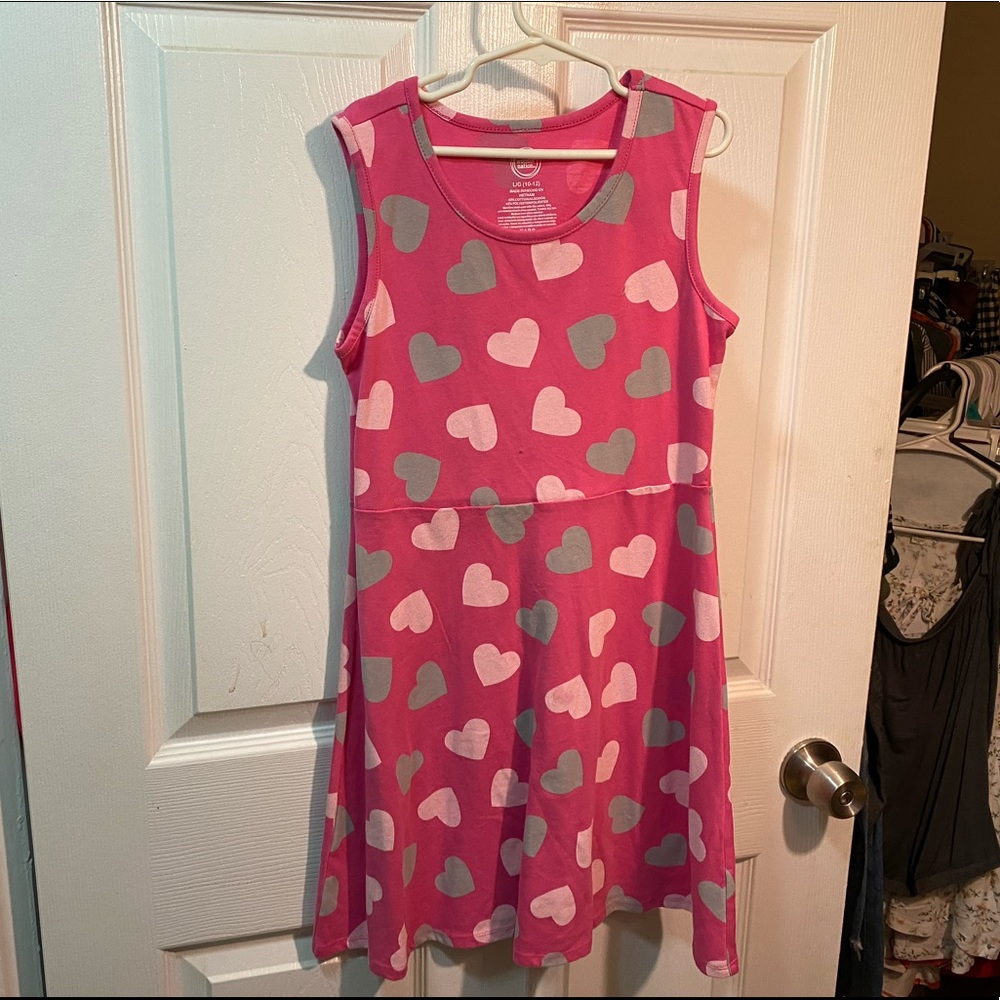 Wonder Nation pink hearts dress.